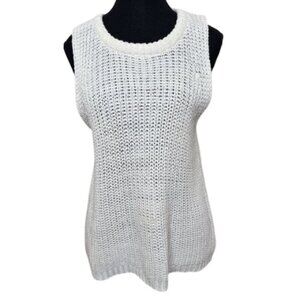 Gentle Fawn Womens Small Knitted Crew Neck Sleeveless Tunic Sweater